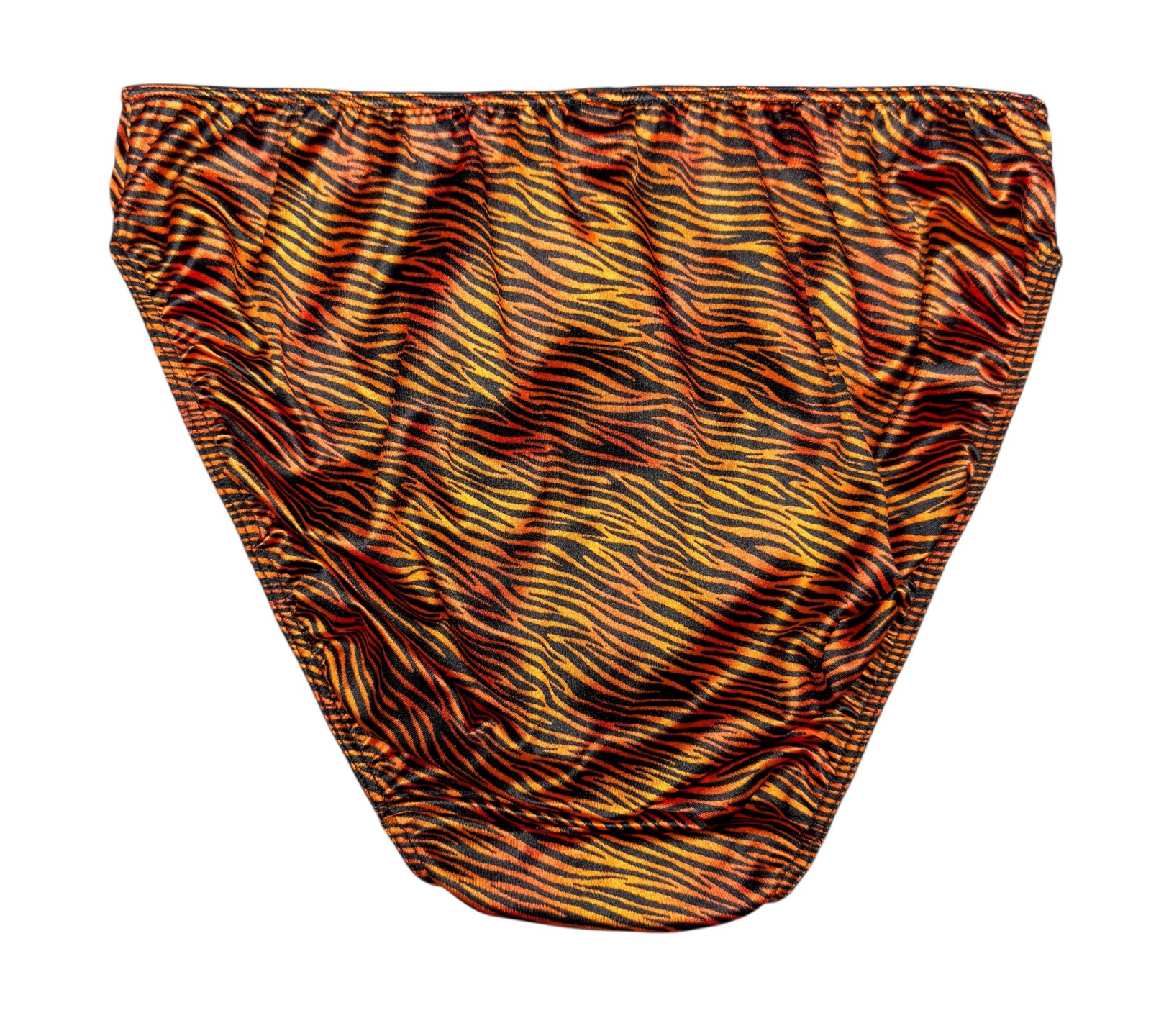 Second Skin Satin Hipster Panty Tiger Print 3XL