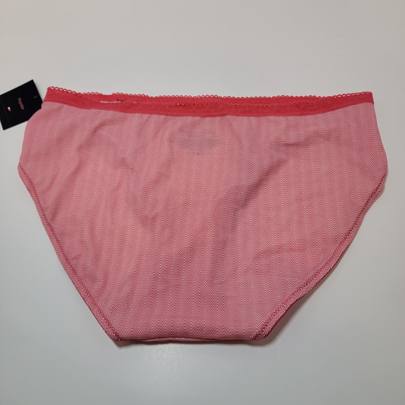 Tommy Hilfiger 83% Nylon Hipster Panties Size 8 / XL Claret Herringbone Twill