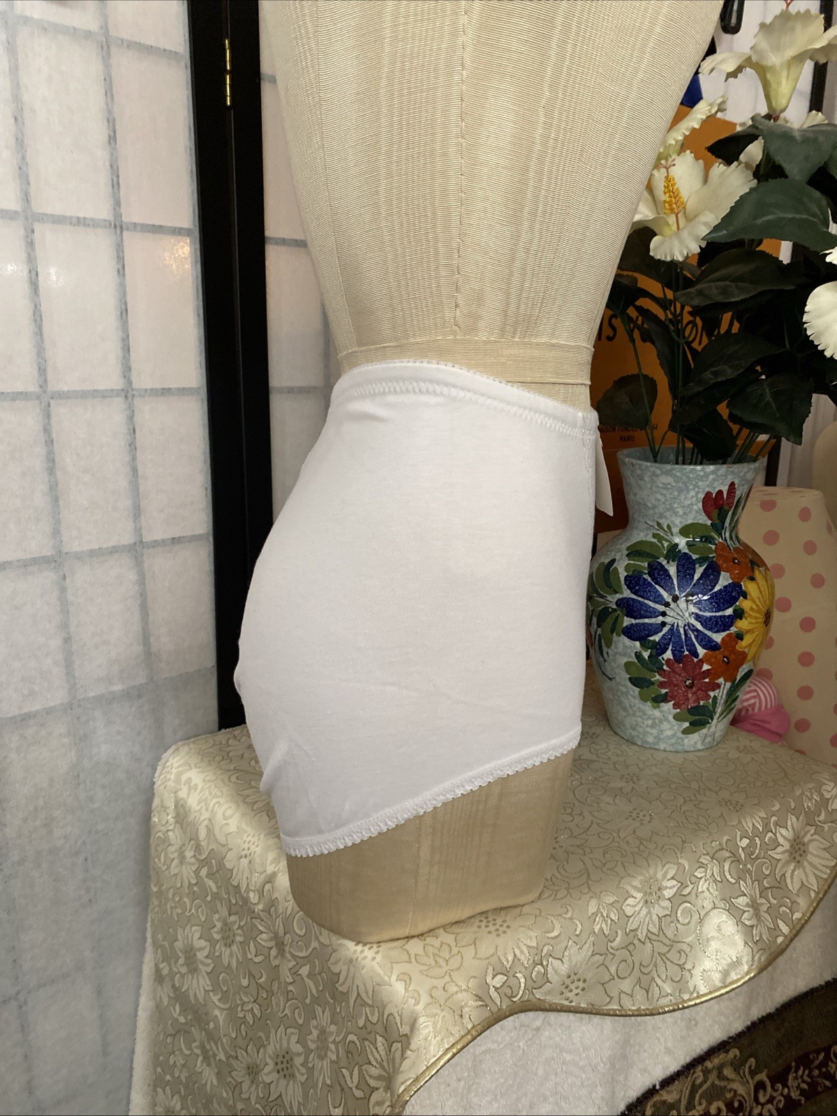 NWT European Style Shaper Briefs Panties USA Size S/M, White