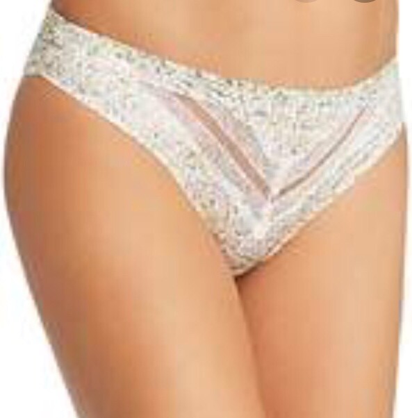 JASON WU Thongs panty YELLOW Floral Size X-Large