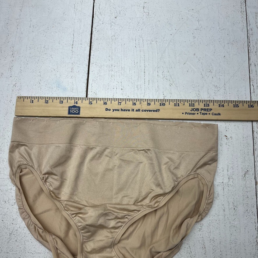 Vanity Fair Beige Seamless Hi-Cut Underwear Women’s Size X-Large (8) NEW