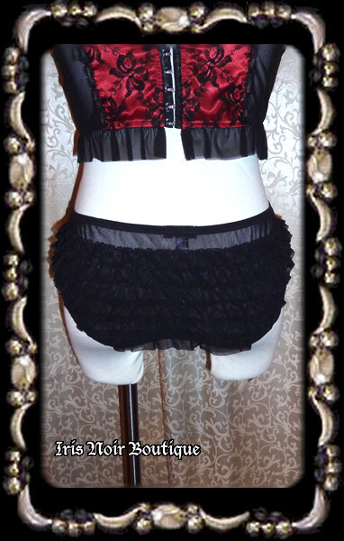 Lip Service Vaudeville Vamps Gothic Victorian Cosplay Ruffle Panties XS