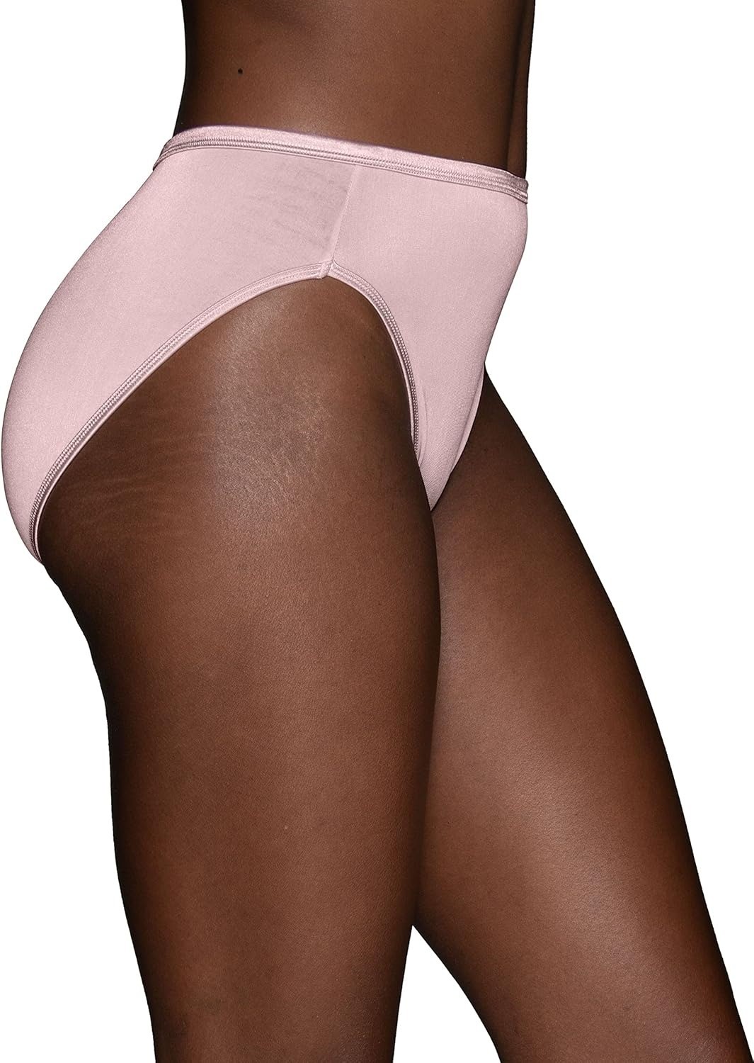 2 Pack Vanity Fair Illumination Hi-Cut Brief Panty 13108 Bubbly Pink Womens NWT