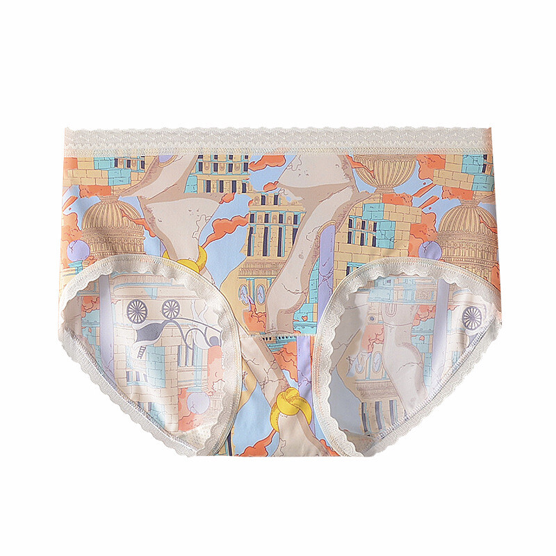 Men’s Boxer Briefs Couple Underwear Antibacterial Fashion Printed Lace Cute