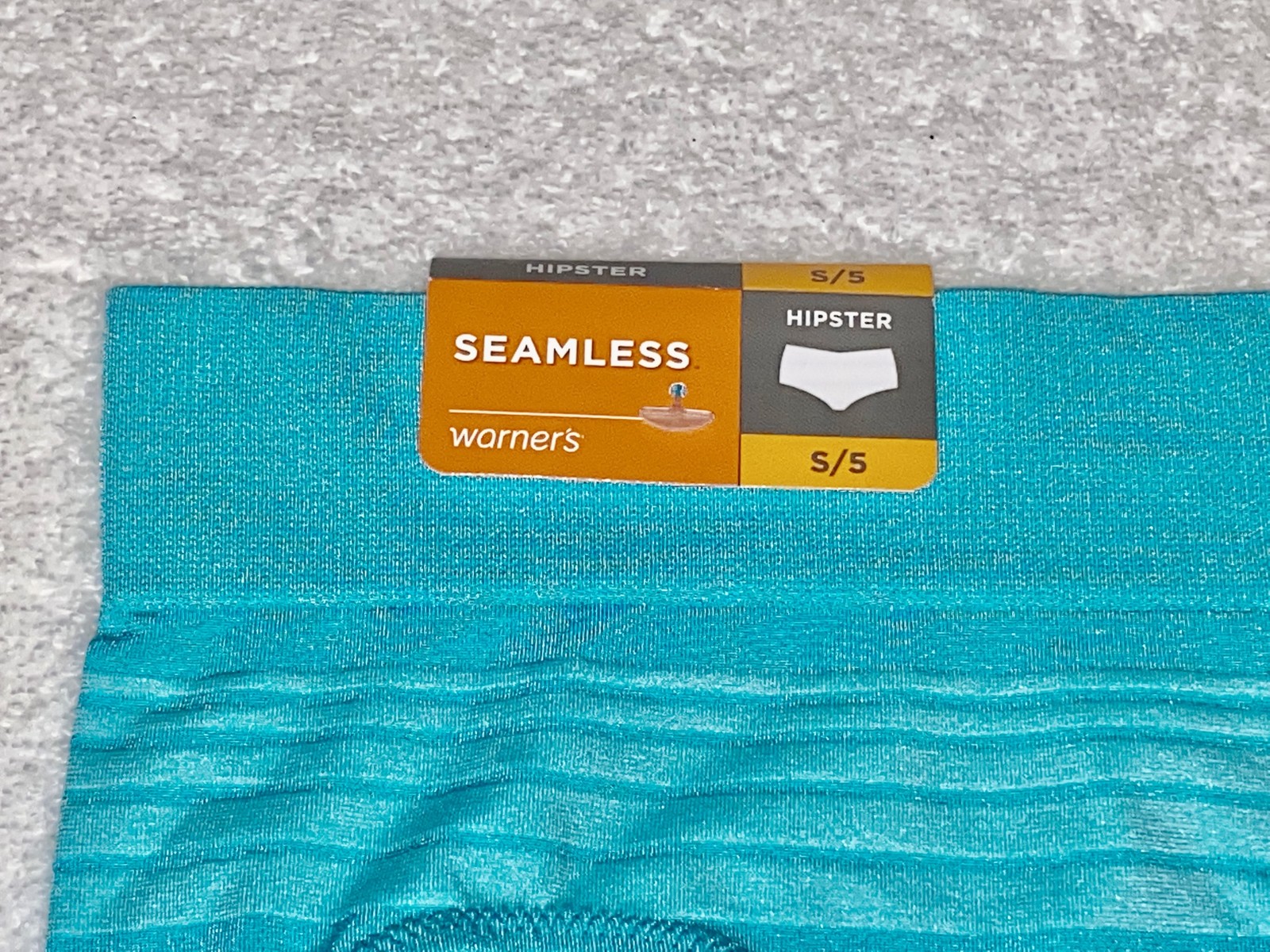 WARNERS No Pinching No Problems No Muffin Seamless Aqua Hipster Panty Womens S 5