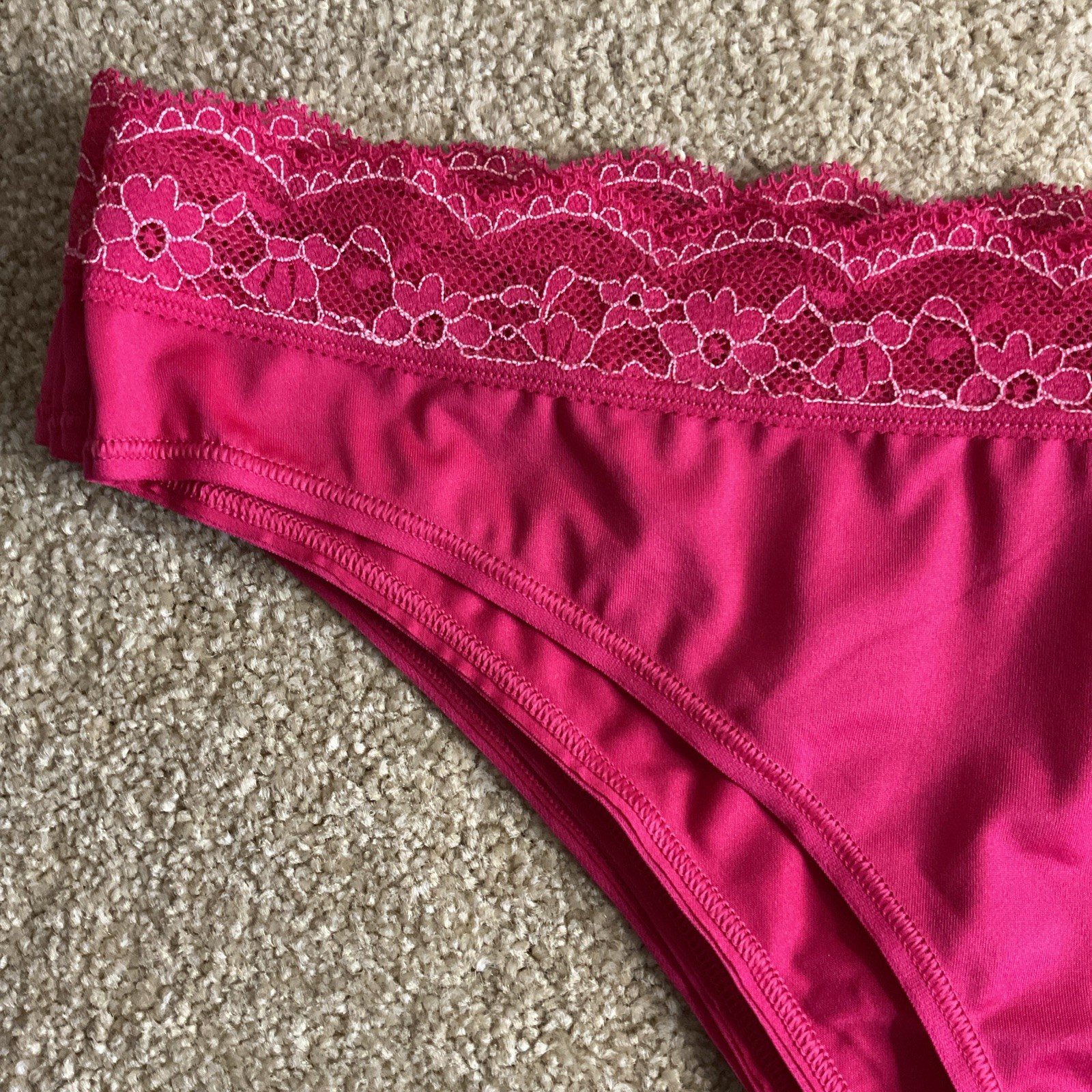 M&S 3 PACK Size Medium 12-14 Ladies Brazilian Knickers Hot Pink M Brazilians