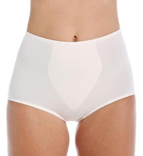 Women’s Shapewear Brief, Light Control 3X-Large Nude/Lace for Flowers