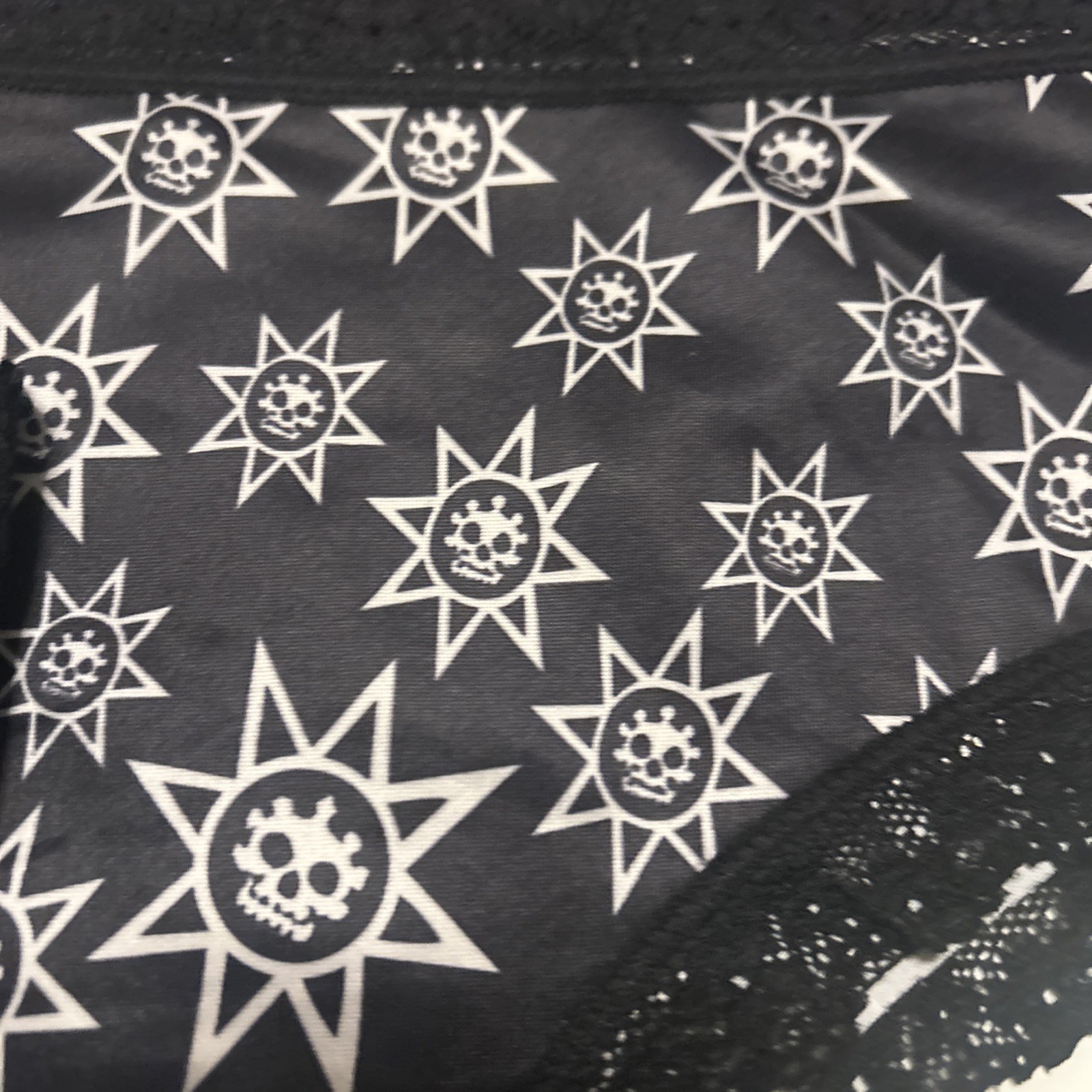 Morvia 3pk lace trim goth Emo panties L skulls stars Planets & Skulls Lingerie