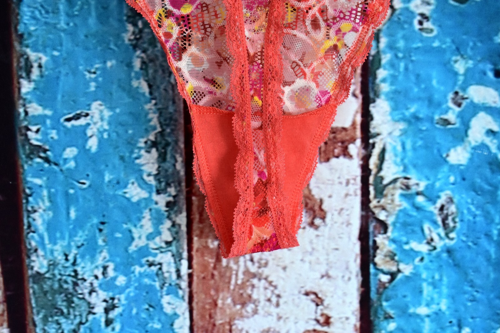Women’s NOBO No Boundaries Lace Thong Panties Underwear XLARGE Multicolor NEW