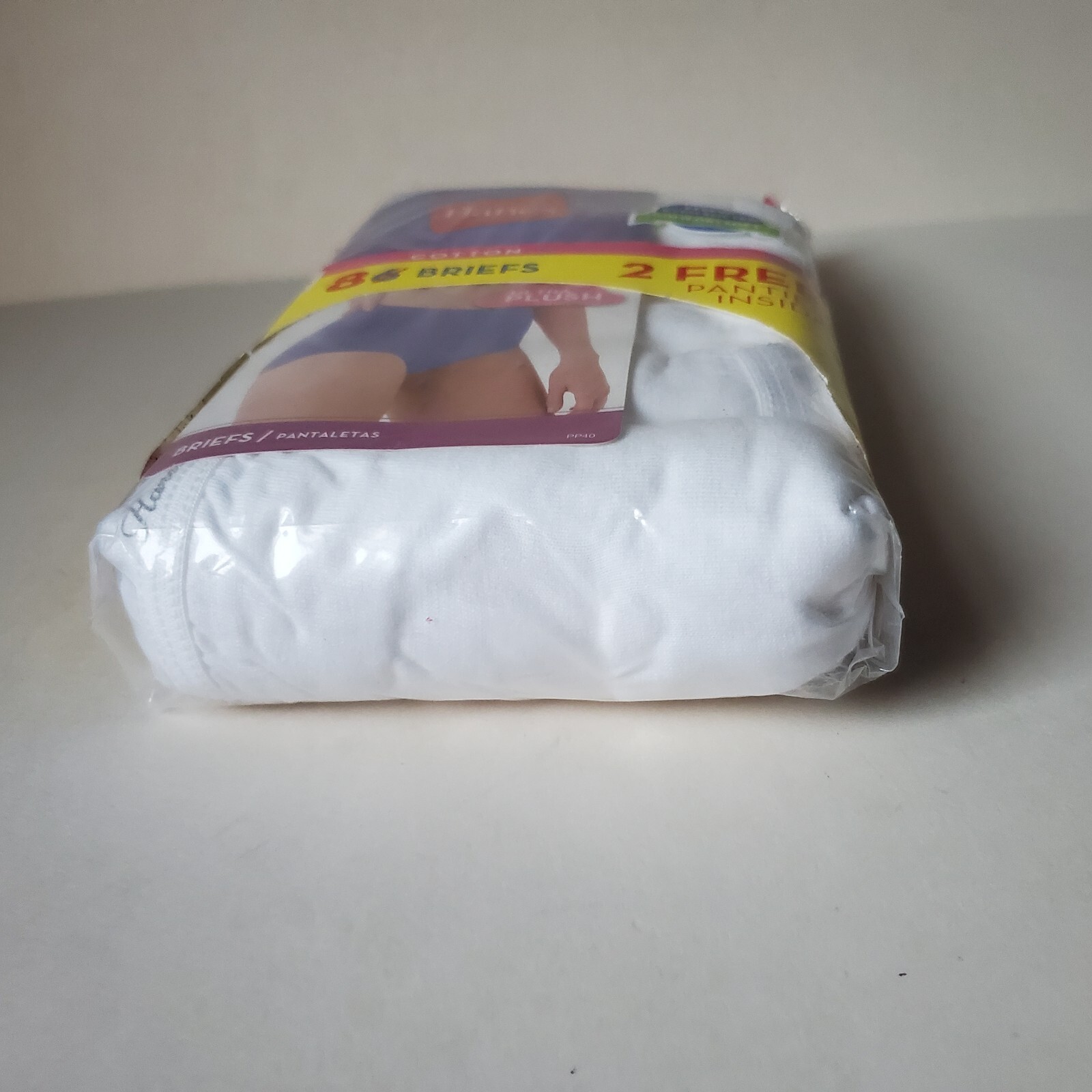 Hanes Cotton Briefs Panties 8 Pair Pack Size 10 Underwear White Tagless 2013 New