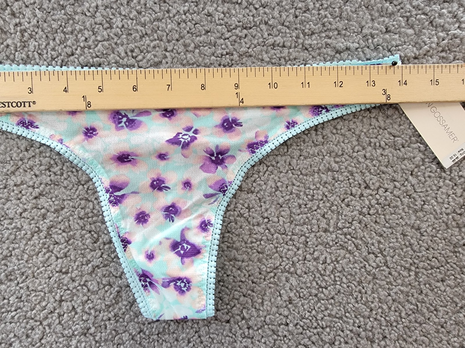 On Gossamer Printed Hipster Thong Women’s M/L Floral Dreams Pull-On