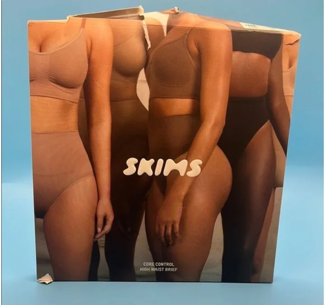 Skims Women’s Seamless Sculpt High-Waisted Briefs Sand Large NWT Packaged $38