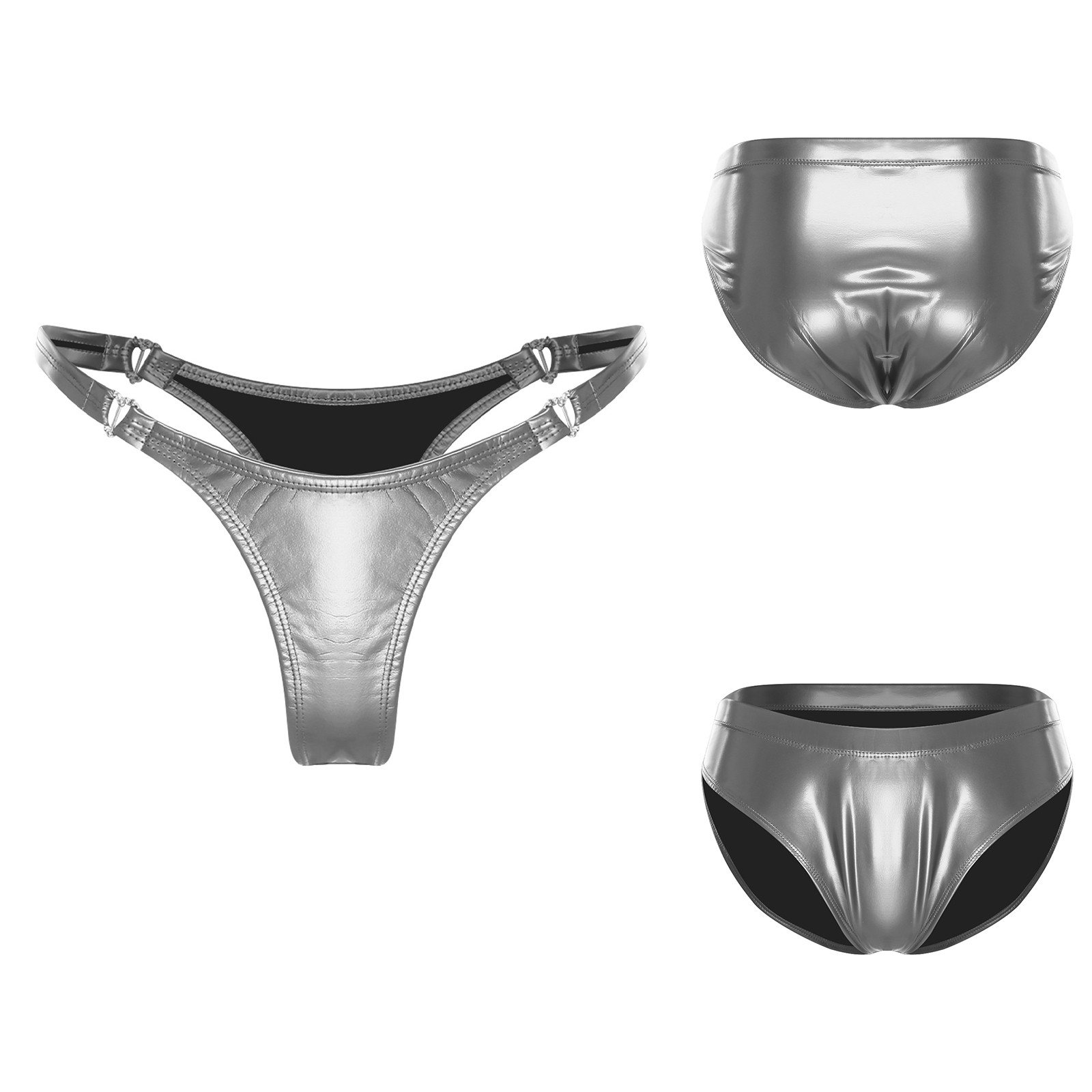 Women Briefs Lingerie Panties Cheeky Thongs Gothic Underwear Vacation Bikini