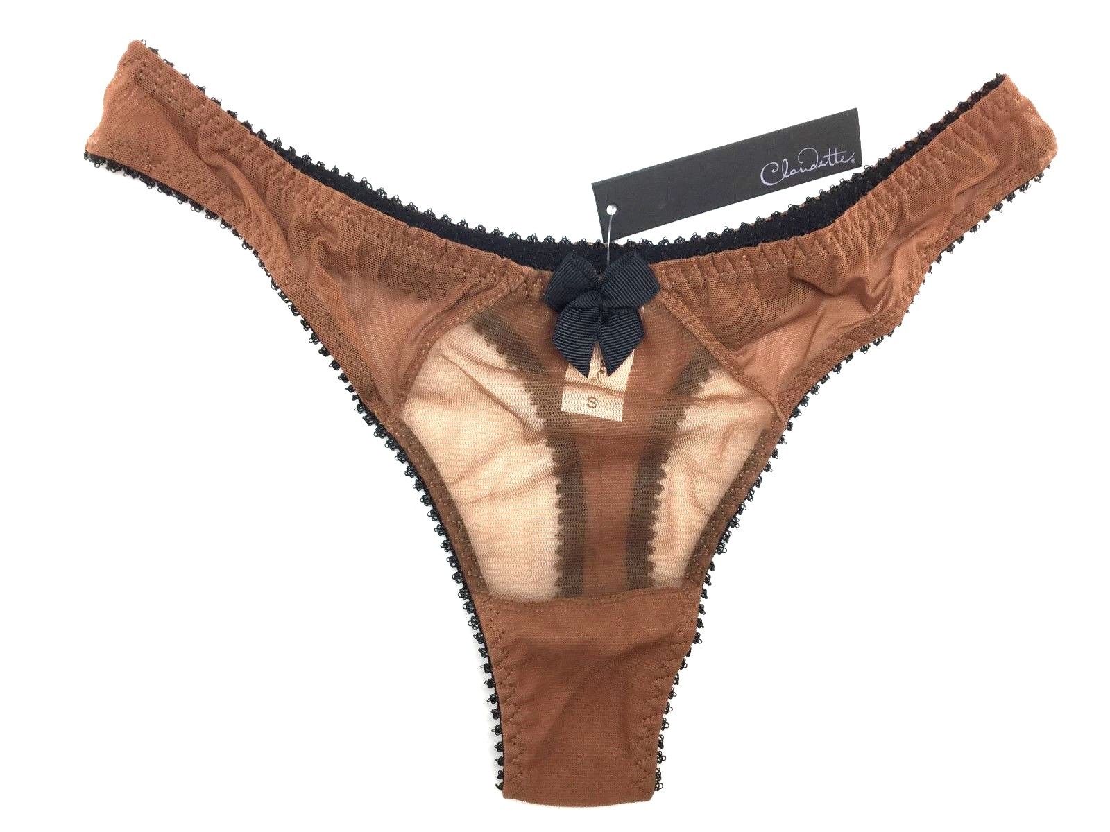 Claudette Dessous Thong Bikini Panty Briefs Sexy Lingerie Panties American Tan