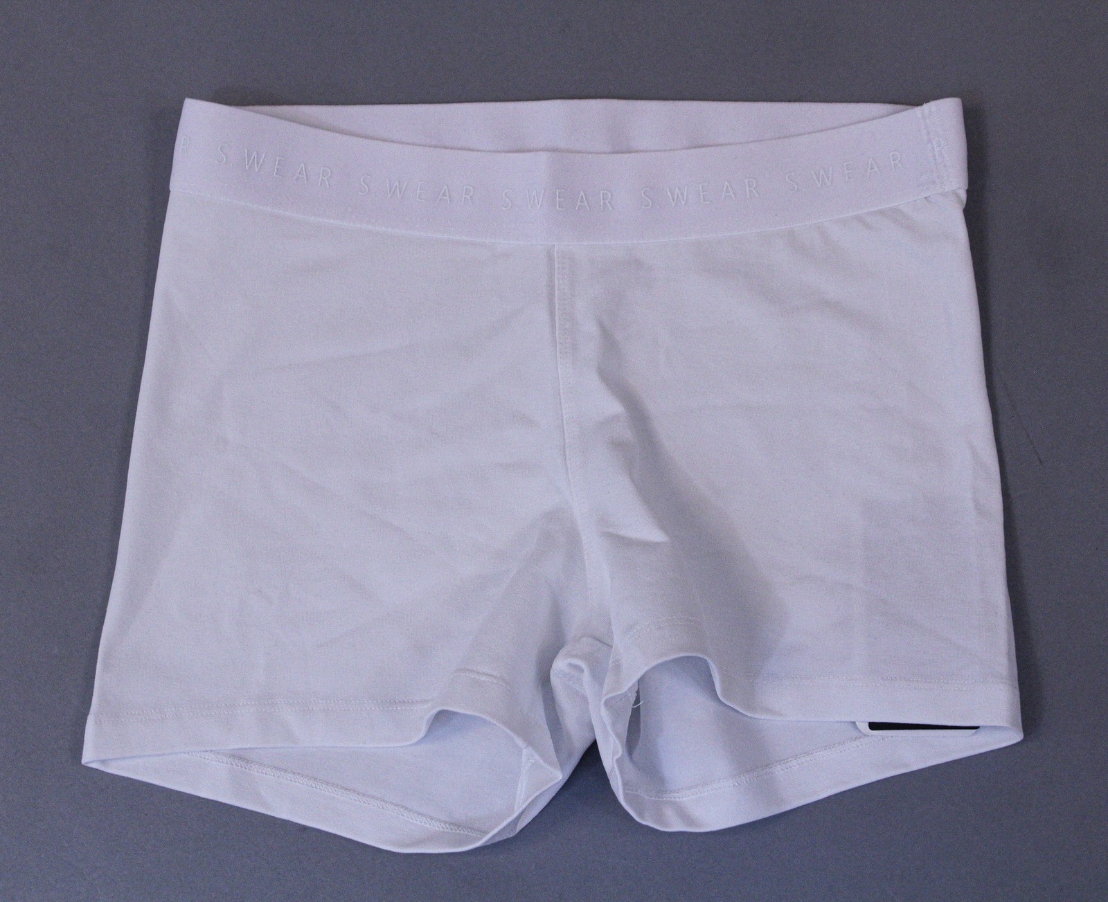 S. Wear Women’s Basic Solid Harmony Pull-On Boy Shorts AC2 White Size: 1 NWT