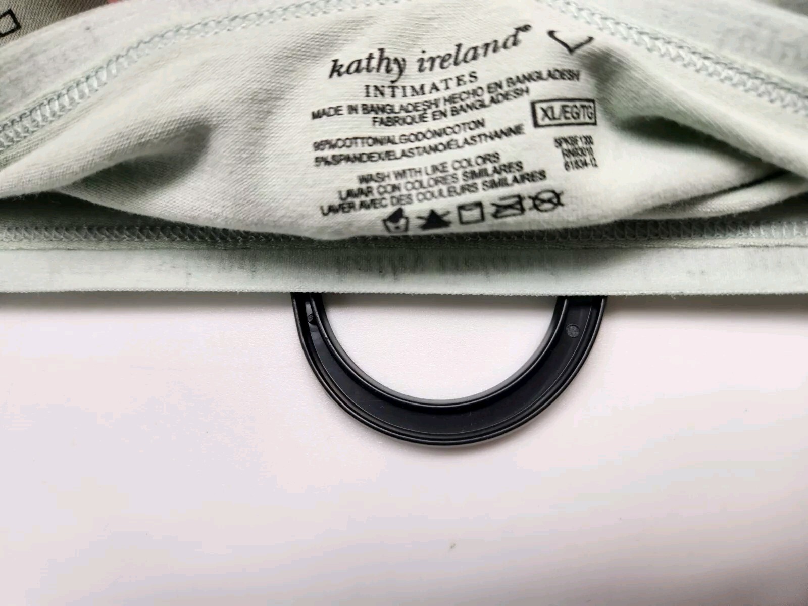 KATHY IRELAND 5Pk Womens S XL Cotton Tagfree Brief Panties Green Black Gray Pink