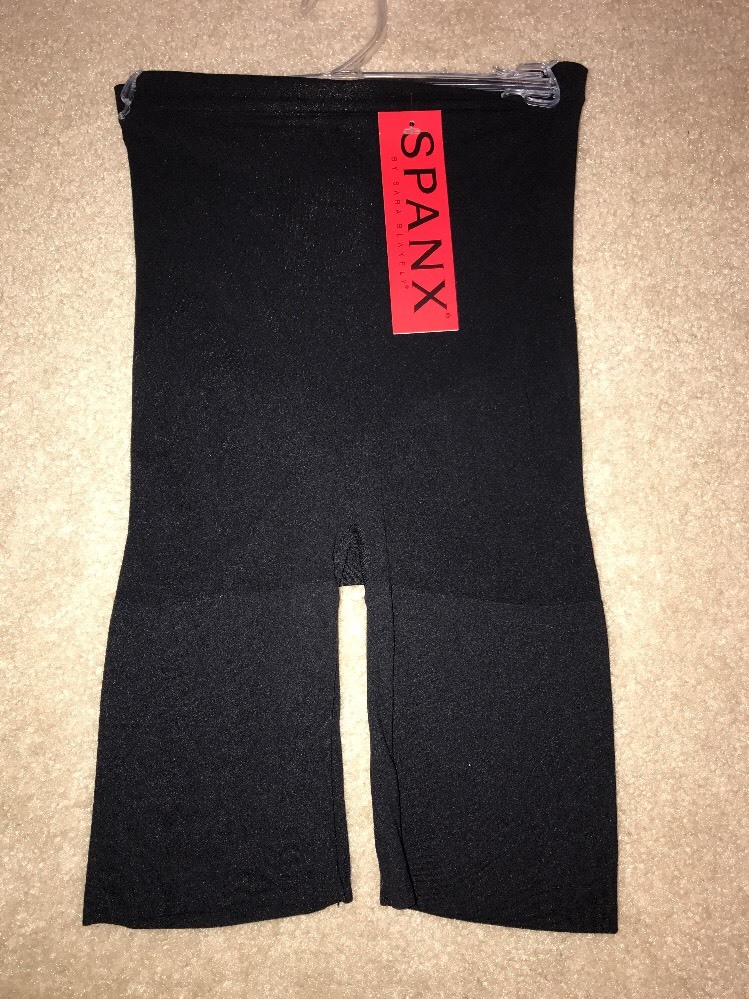 NWT SPANX UNDIE-TECTABLE 907A HIGH WAIST MID-THIGH CONTROL BRIEF BLK MED