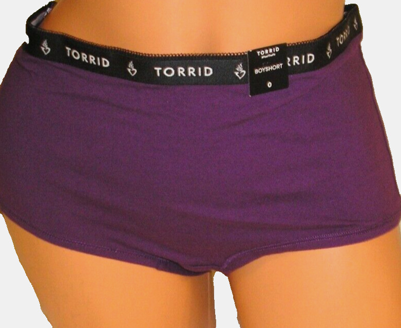 Panties Lingerie Torrid Deep Purple Boyshorts Size 0 Adult Gift