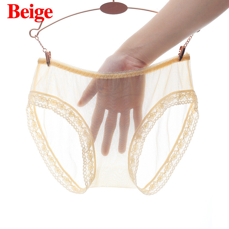4 Pack Lot Sexy Womens See Through Lingeries Sheer Panties Full Briefs Underwear