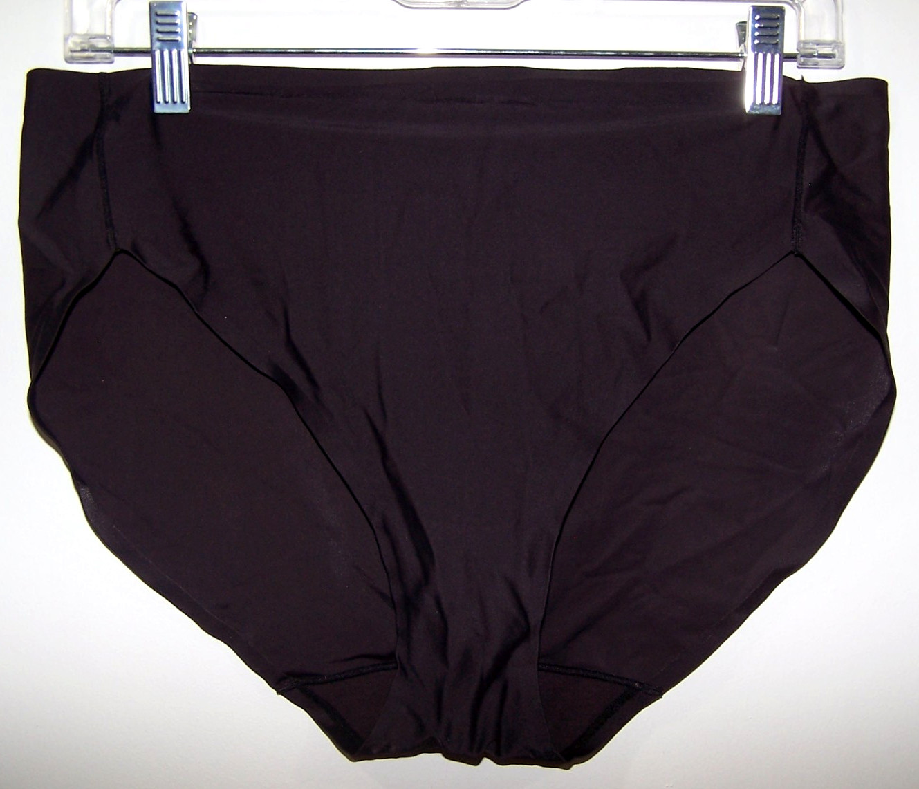 Vanity Fair Next To Nude 13149 High Cut Black Nylon Panties Size 9/2XL