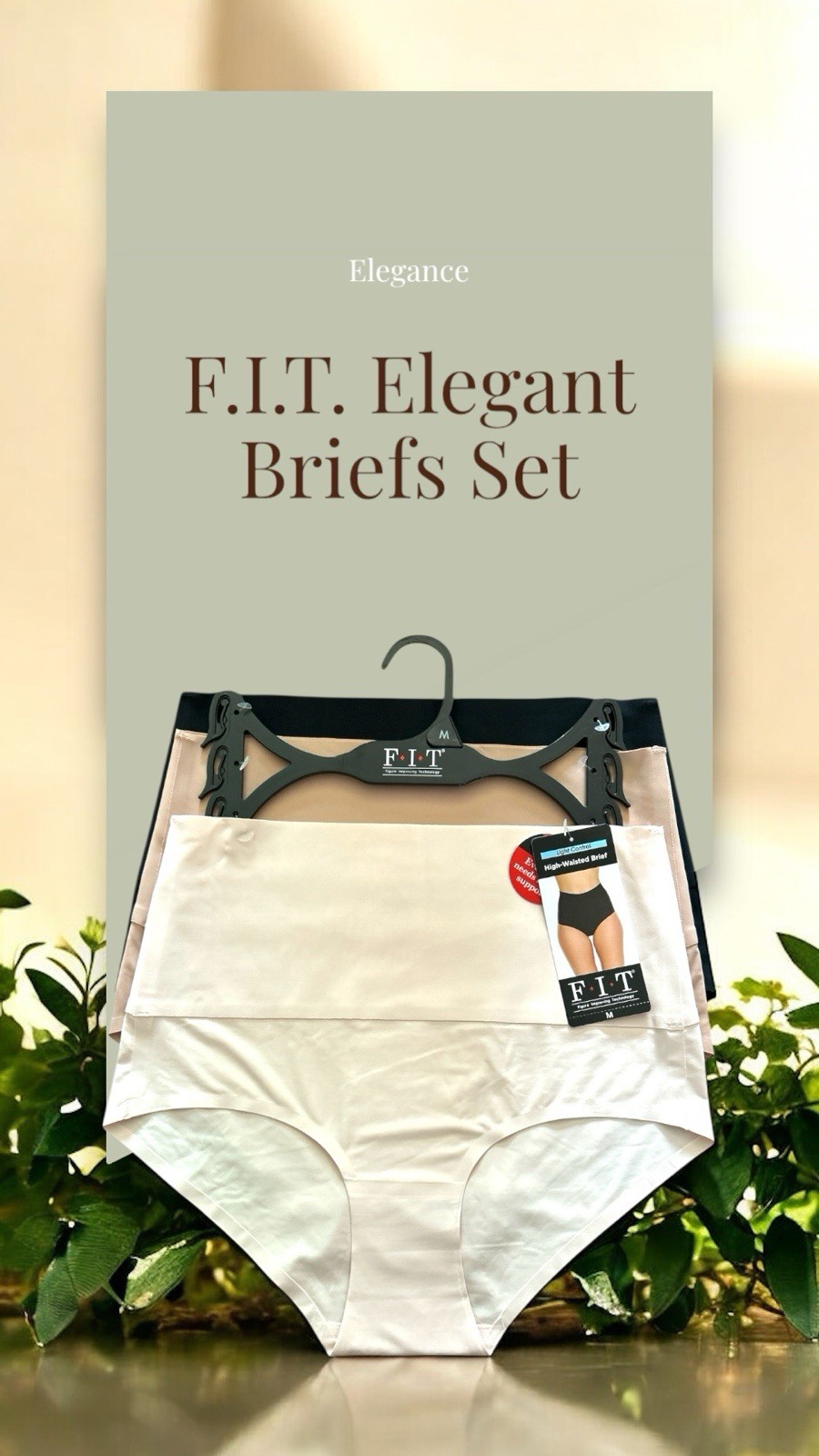 F.I.T. Figure Improving Technology Women’s High-Waist Briefs~GREAT FIT~ALL SIZES