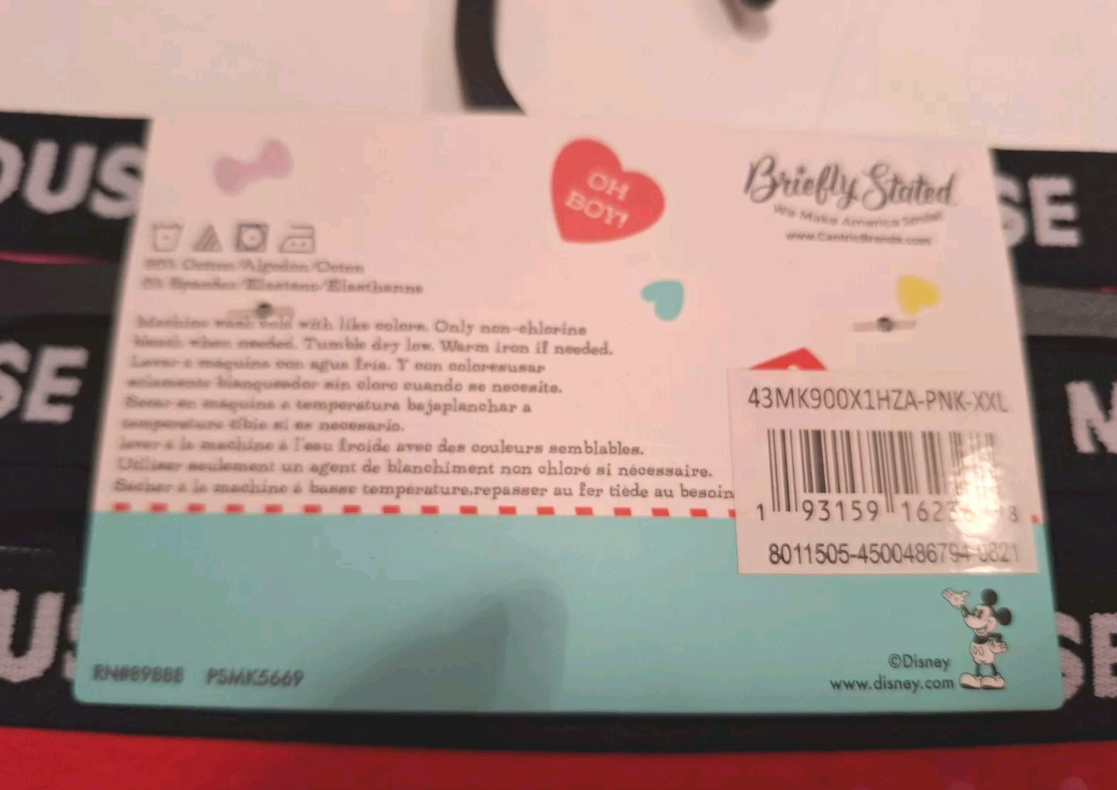 3-Pack Disney Womens Minnie Mouse Hipster Panty XXL ADORABLE