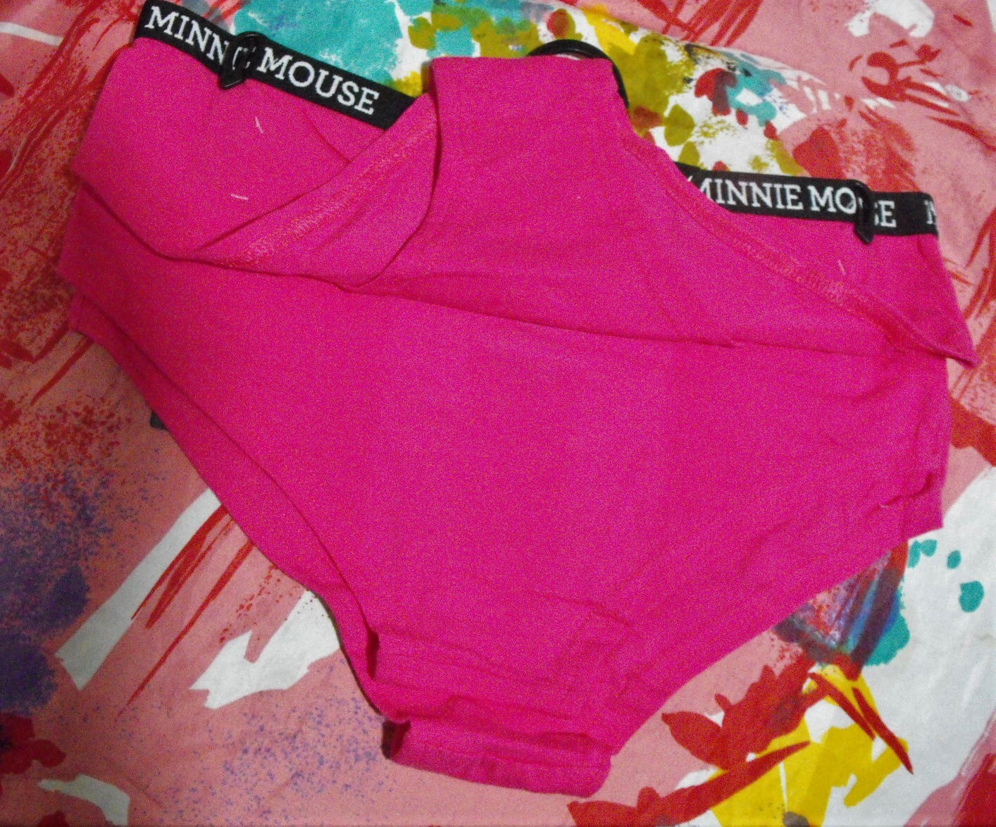 3 NEW DISNEY BRIEFLY STATED 43MW815X1HZA F MINNIE MOUSE COTTON HIPSTER PANTIES M