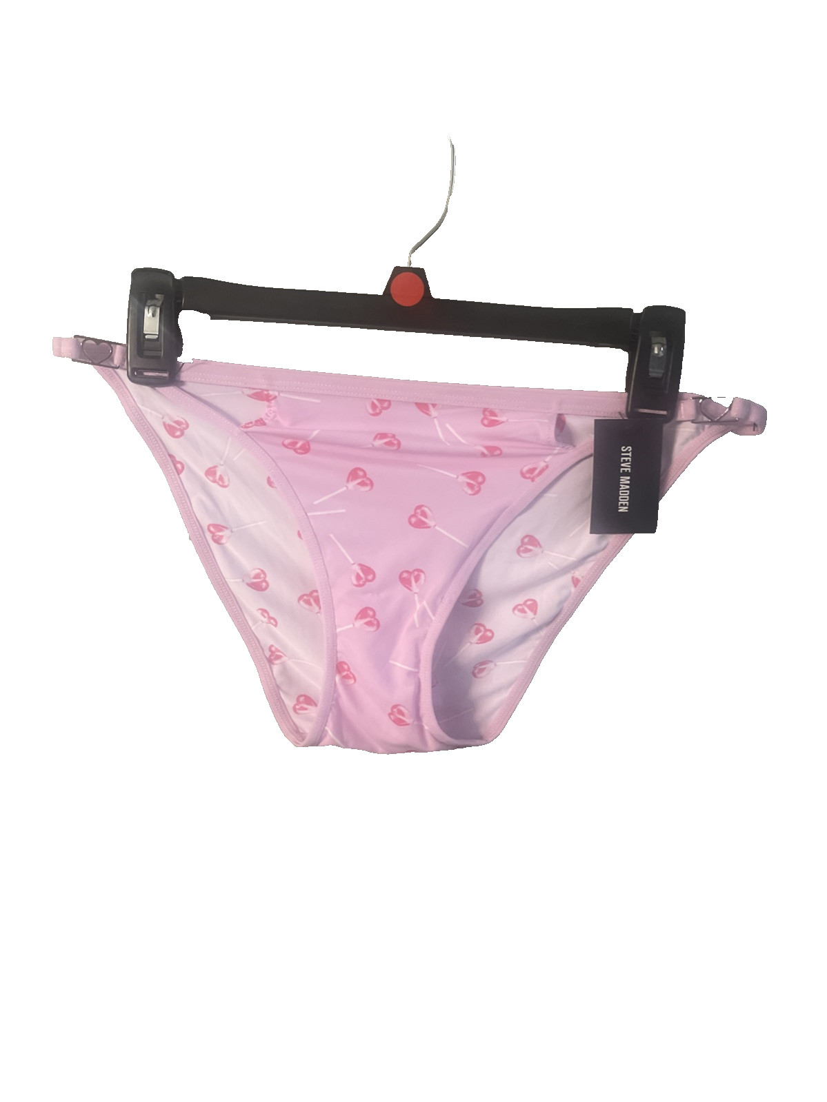 NWT Steve Madden String Bikini Panty Women’s XL Pink Heart Sissy Fairy Whimsical