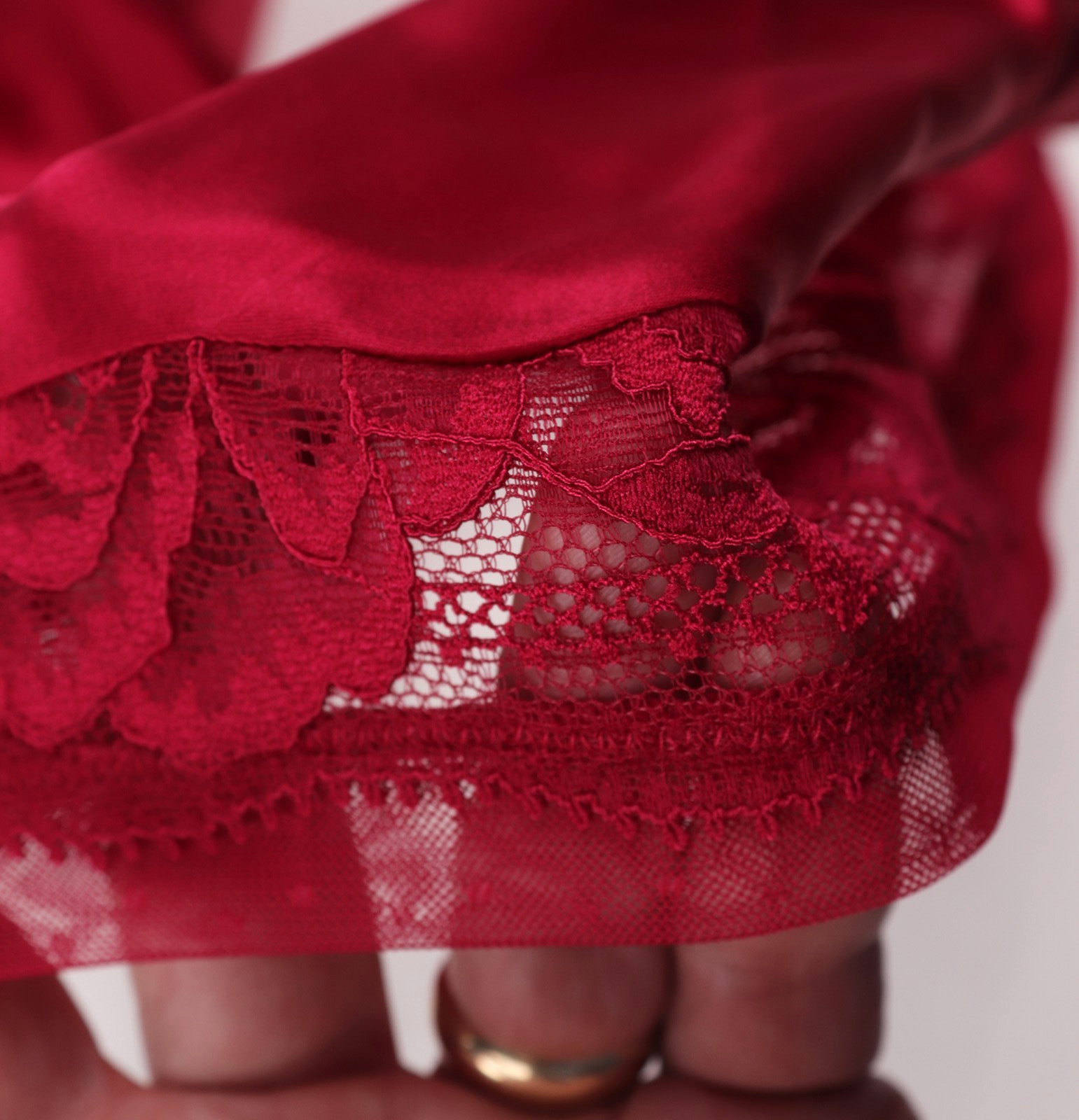 M&S Rosie Silk French Knickers Red Womens Size 22 zz