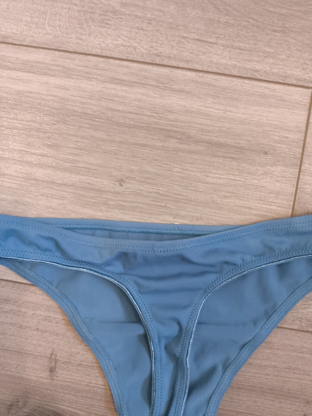 BNWT Deep Teal Blue High Cut Classic Tanga Thong Size 6-8