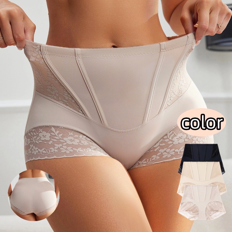 3 Pack Lot Sexy Womens High Waist Panties Briefs Sheer Tummy Controm Underwear