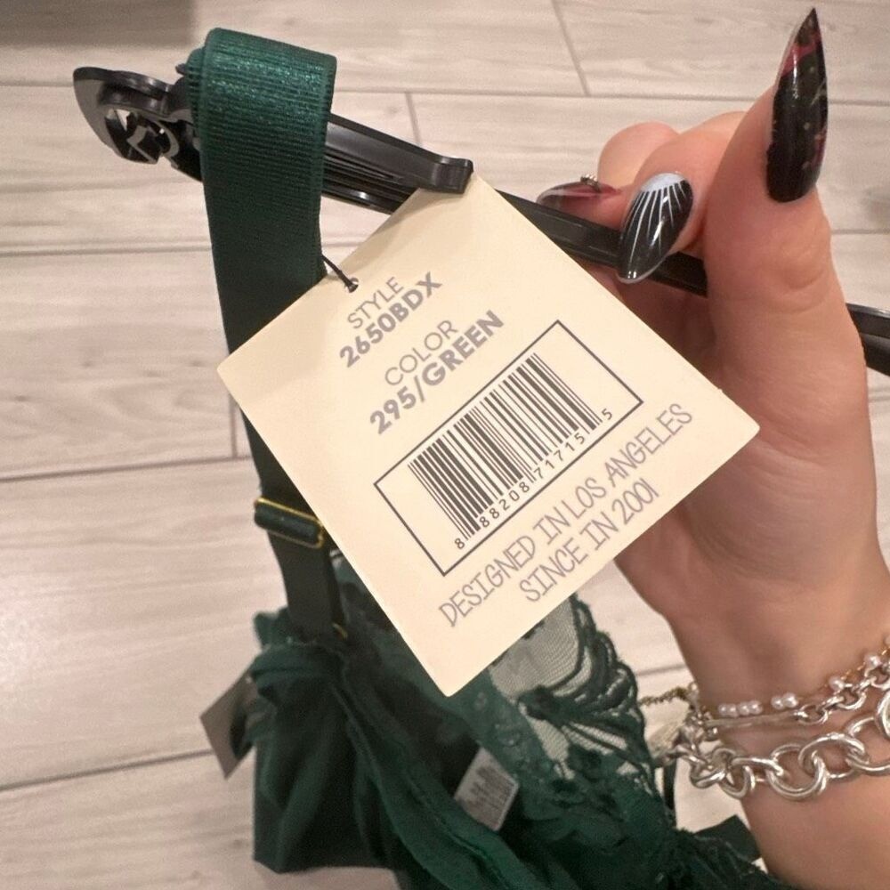 NWT Spree Intimate Green Lingerie dress with matching panty size small perfect