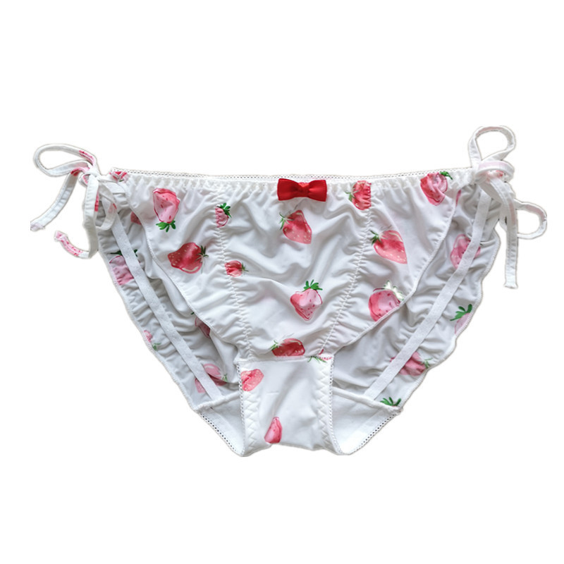 Japanese Girl Sweet Strawberry Underpants Women’s Lolita Strap Underpants