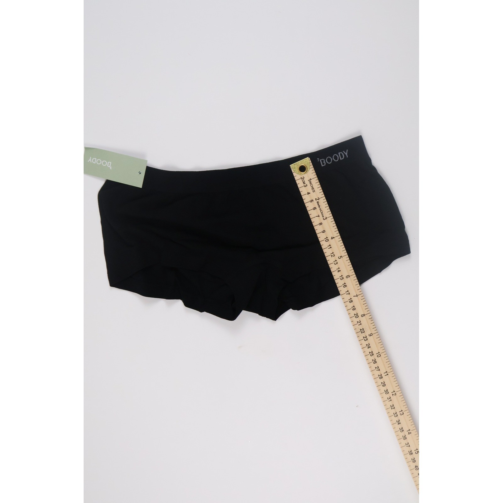 Boody Underwear Boyleg Briefs Black Solid M Bamboo NWT