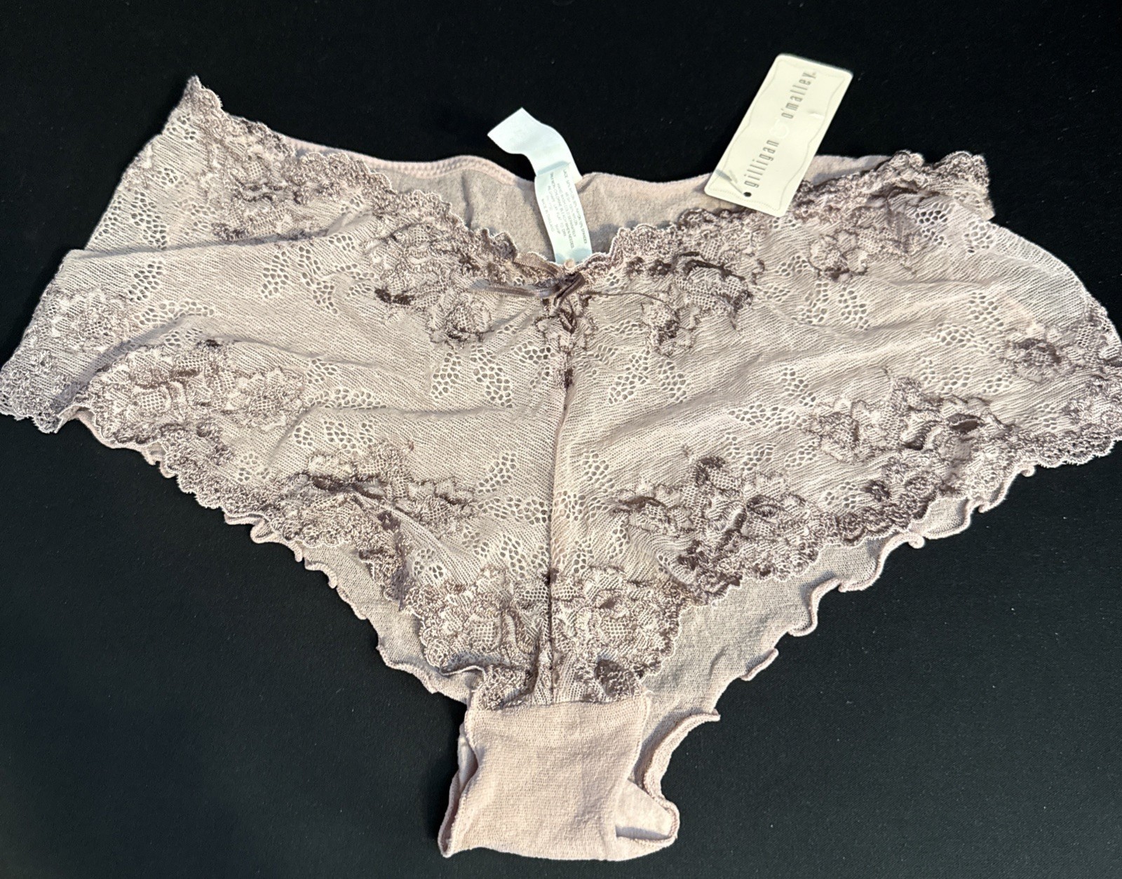 Gillian O’Malley Vintage Mauve Lace Boyshorts Size. 7 L