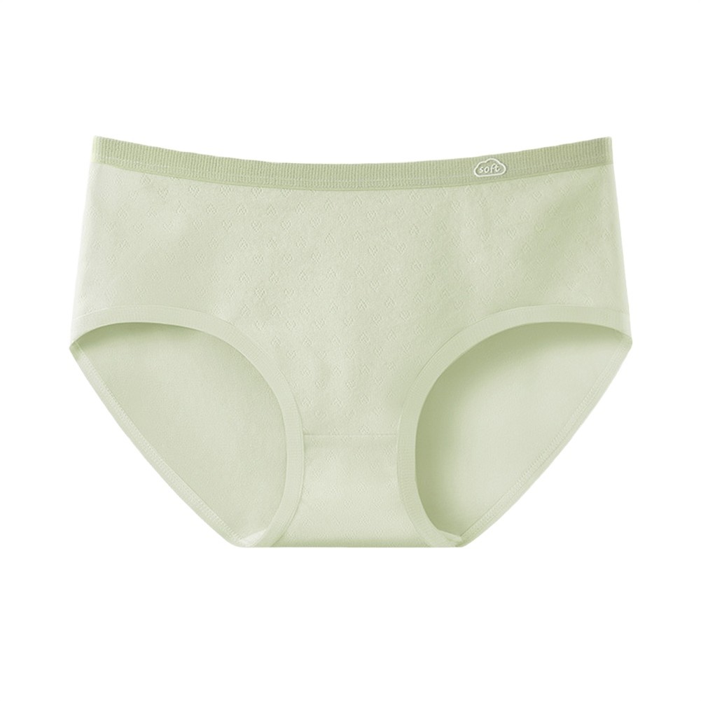Mid Waist Seamless Underwear for Women Triangle Design in Thin Cotton Spandex