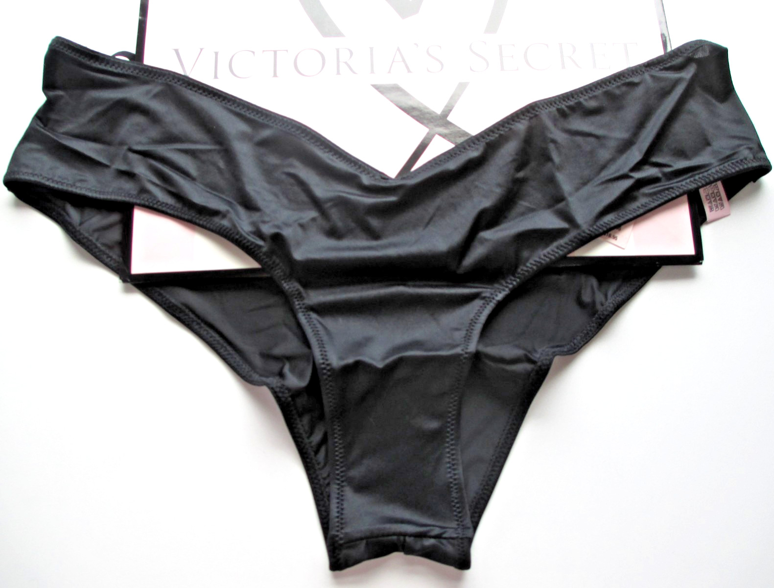 VICTORIA’S SECRET VERY SEXY Strappy Back High Leg Cheeky Panty VS Black S M L XL