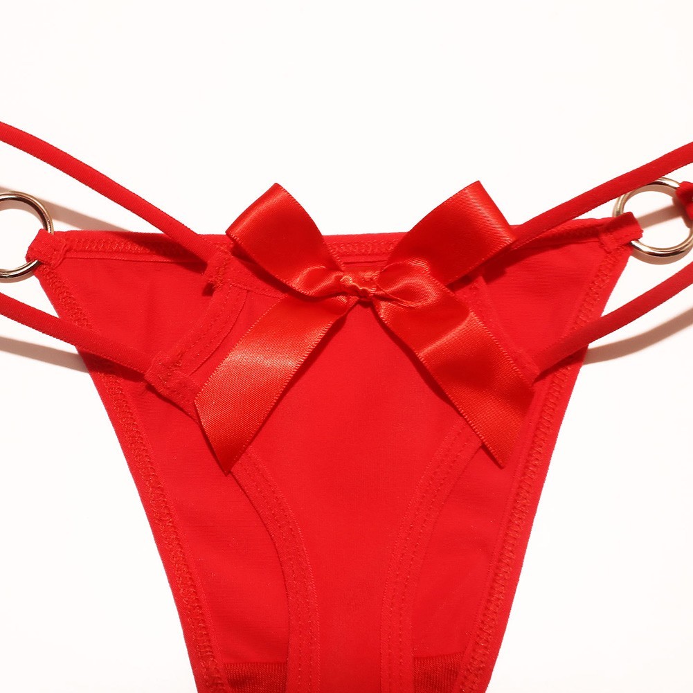 Hollow G String Thong for Women Low Rise Breathable Panties Nylon Spandex Blend