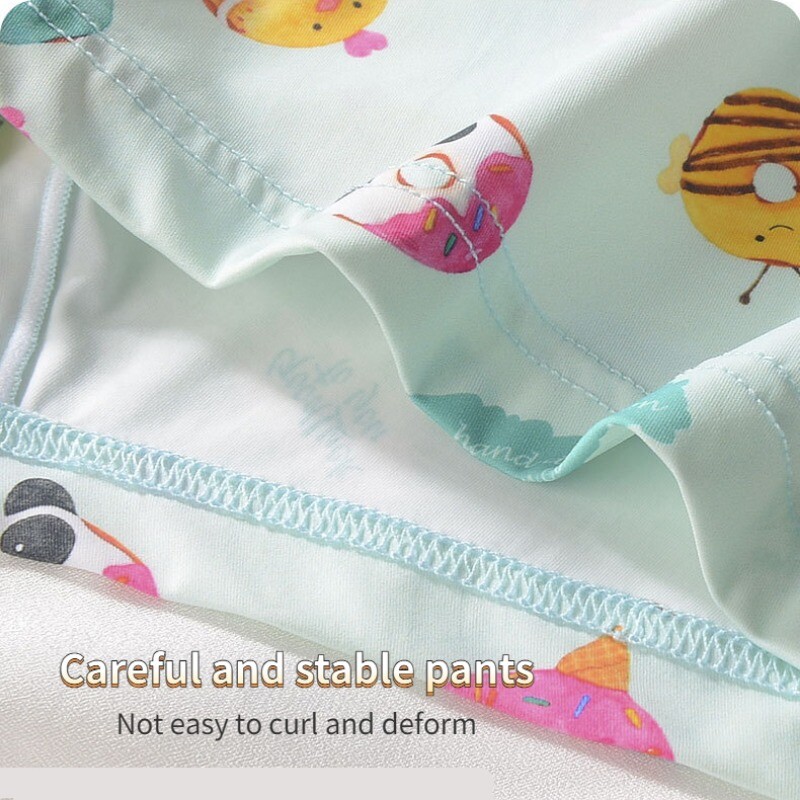 Couples Underwear Ice Silk Cartoon Cute Summer Cool Antibacterial Breathable