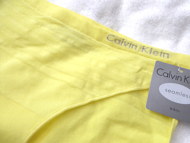 Calvin Klein Ombre Bikini size M Panty Underwear D3420 yellow soft