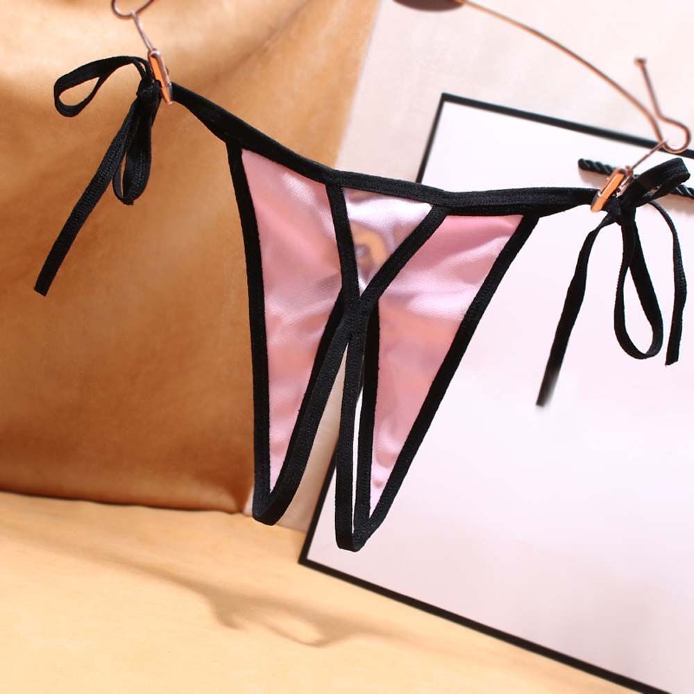 Women Lace G-string Lingerie Briefs Underwear Panties Thong Knickers Open Crotch