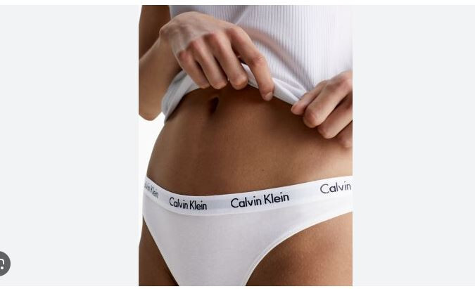 Calvin Klein Women’s Carousel Logo Cotton Thong Panty 3 -Pack, Multicolor, XS