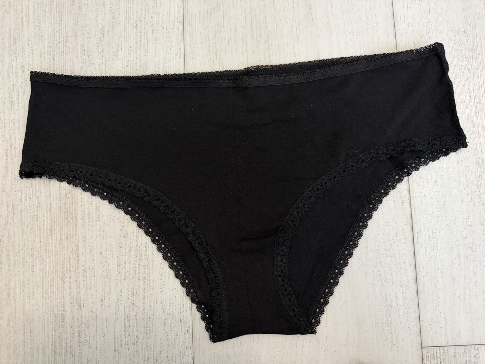 Pact Low-Rise Lace Cheeky Hipster 2 Pack Sz XXL Black