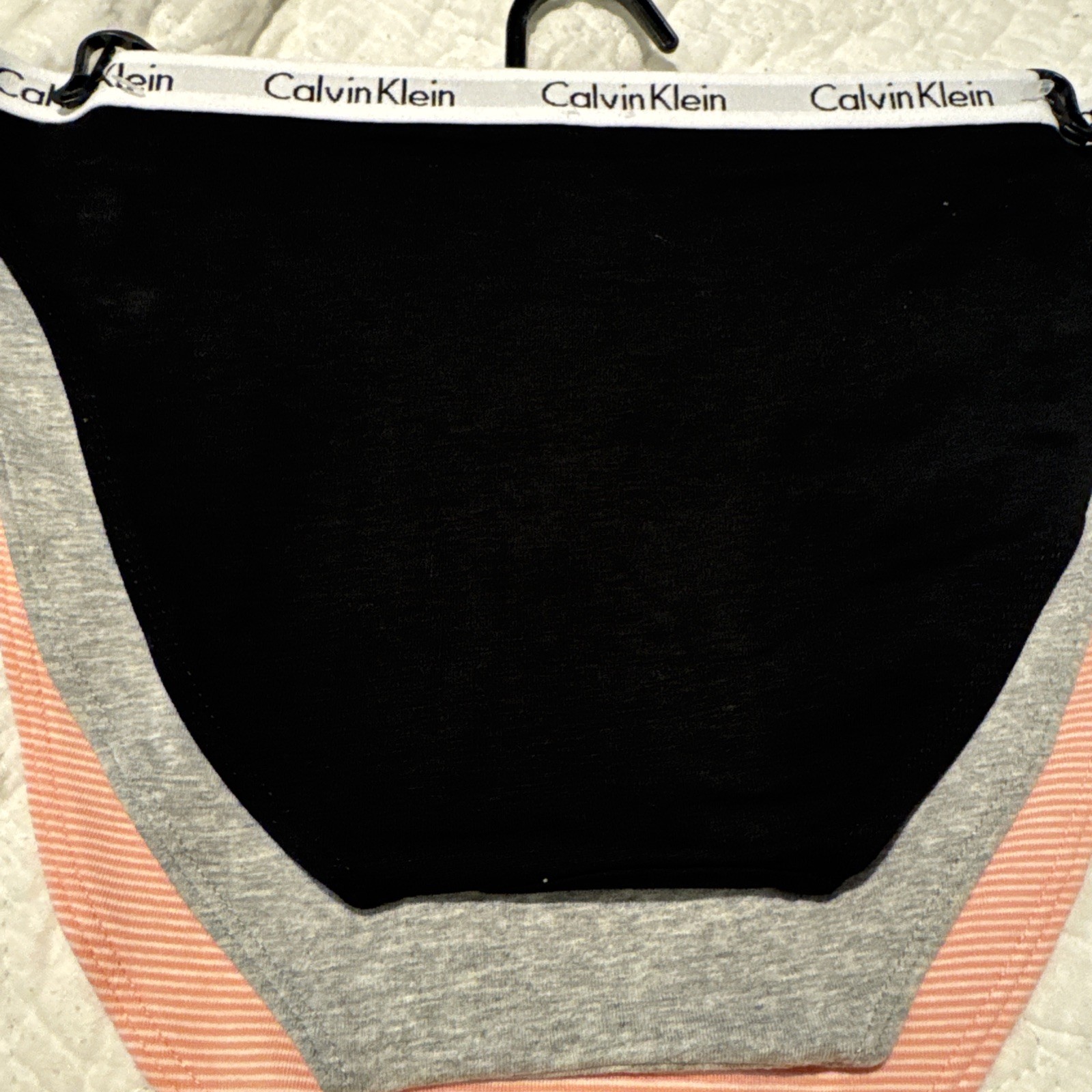 WOMENS CALVIN KLEIN BIKINI UNDERWEAR 3 PAIR GRAY PINK BLACK SIZE SMALL