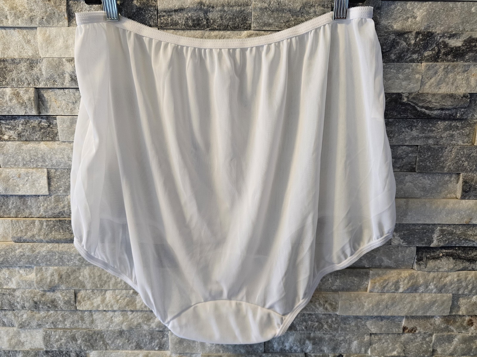 Vintage Serenada Underwear 100% Nylon Granny Panties Panty White Size 12