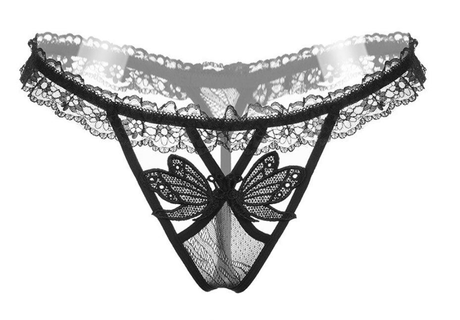 Women Sexy G-string Thong Panties Briefs Lingerie Crotchles T-back Butterfly 1pc