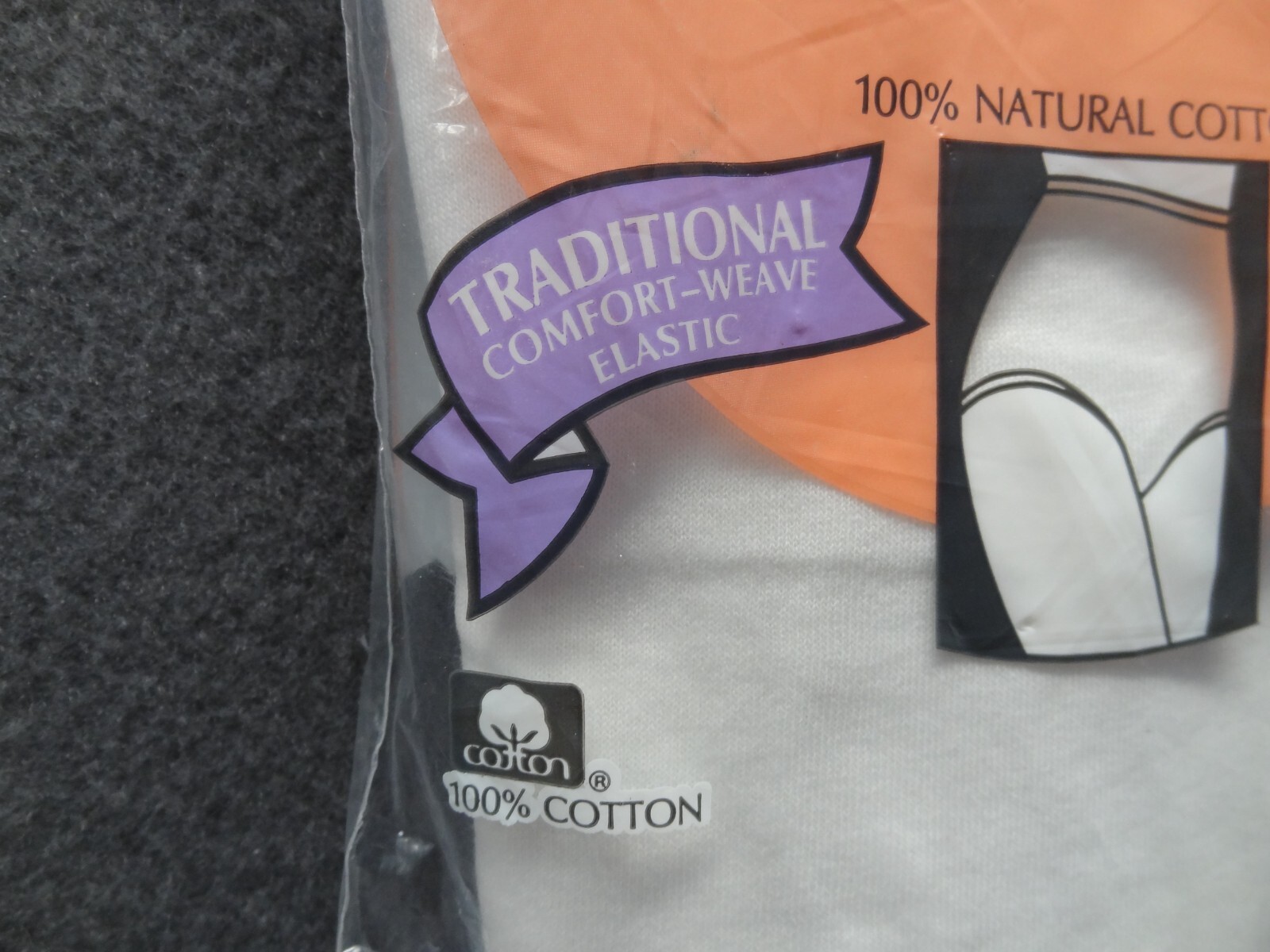 NEW Fruit of the Loom Size 7 3-Pack Feminine Style 100% Natual Cotton Brief 90s