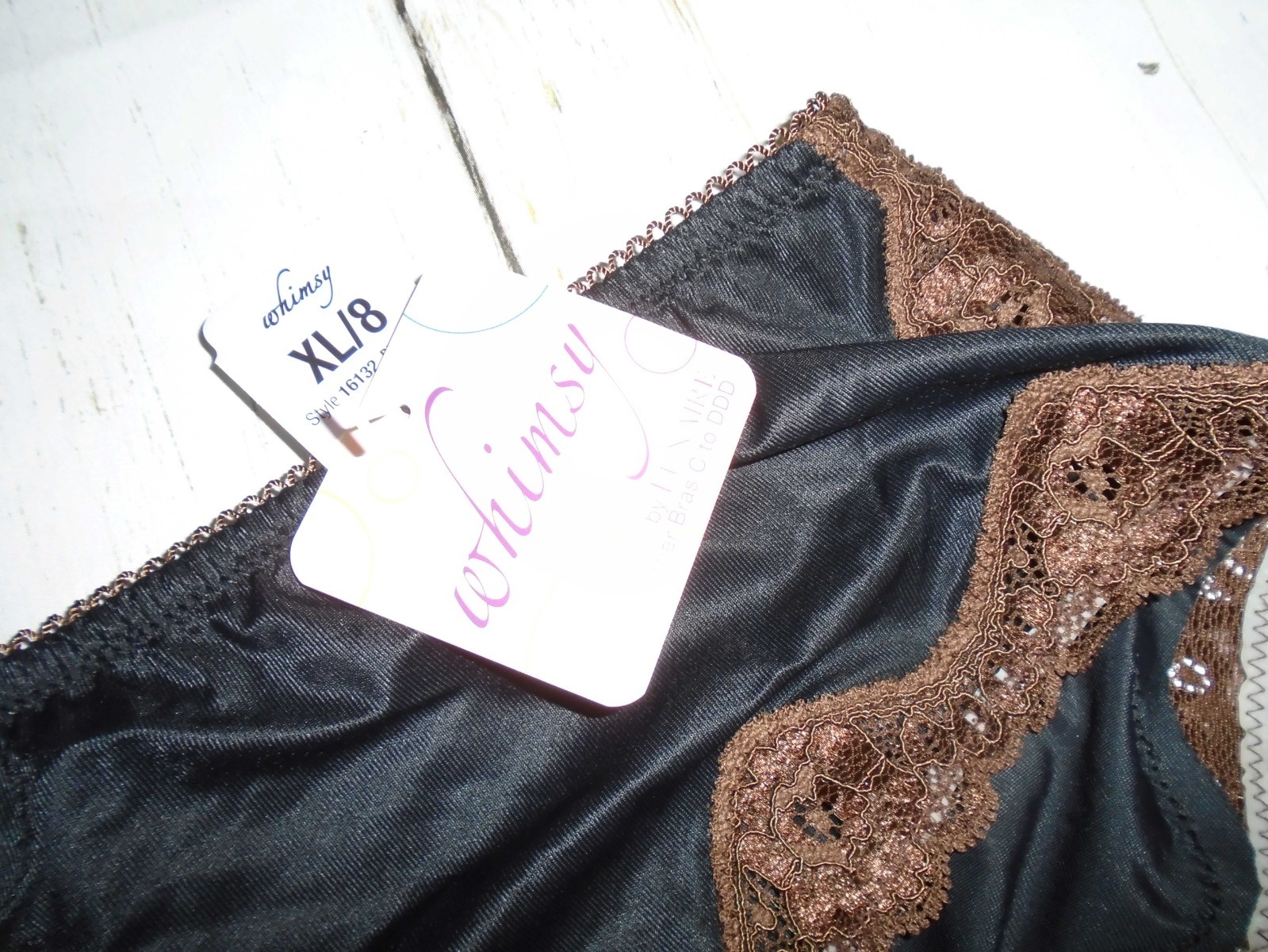 NWT Black & Brown Women’s WHIMSY Hipster Panties XL 8