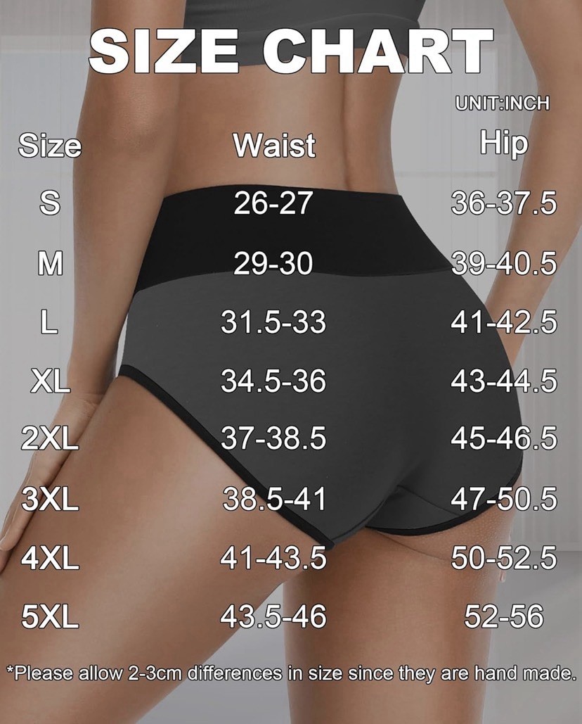 Tummy Control Cotton Underwear High Waisted 5-pack Size L❗️Damage Box