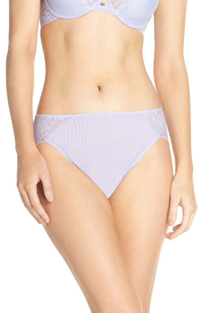 Natori Sweet Lavender Cherry Blossom French Cut Briefs Women’s Size XL L128522